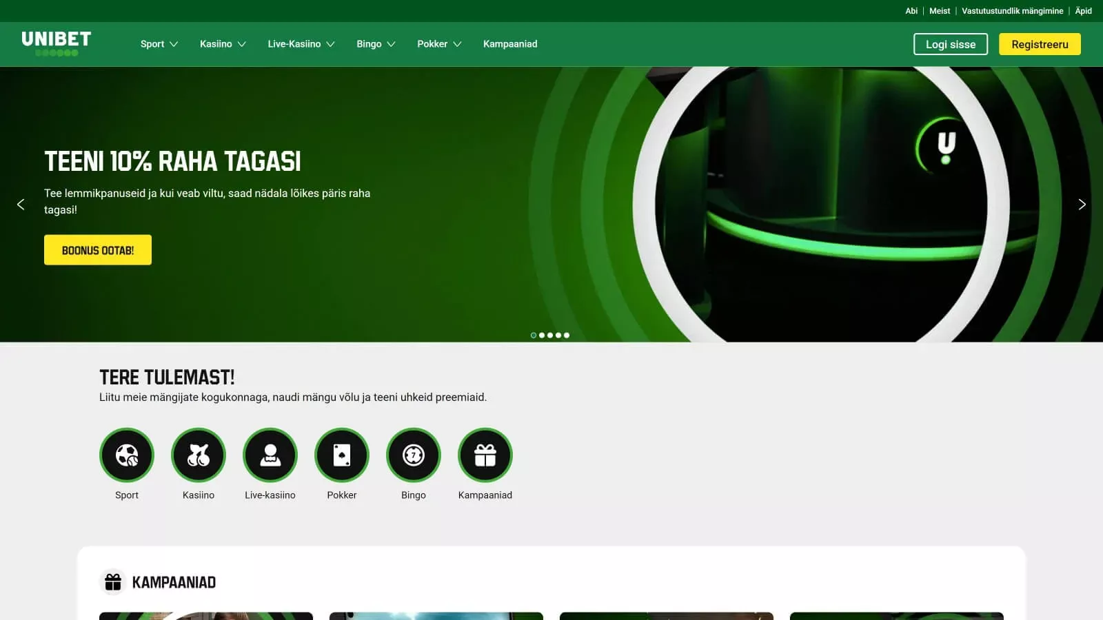 Unibet spēļu automāti