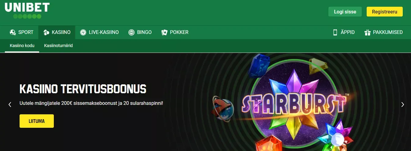 Unibet kasiino